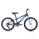 Kinderfahrrad Grizz 20 Zoll Alu MTB, 6–9 Jahre Mädchen Jungen, Geschenk für Kinder