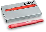 Lamy T10 Tintenpatronen, rot, 5 Packungen