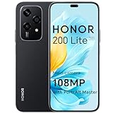 HONOR 200 Lite Smartphone 5G Dual SIM NFC, 8 GB RAM 256 GB Speicher, 6,7 Zoll AMOLED Eye-Care Display Telefon Android 14, 108 MP + 50 MP, Magische Kapsel, 4500 mAh, Midnight Black