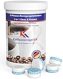80x 2-Phasen Reinigungstabletten für Kaffeevollautomat kompatibel mit Jura Kaffeevollautomaten a´3,5g in luftdichter Dose mit Schraubverschluss zur sicheren Aufbewahrung