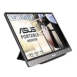 ASUS ZenScreen MB14AC - 14 Zoll tragbarer USB Monitor - Full HD 1920x1080, Hybrid Typ-C, Autorotation, leichtes Design, Smartcase, Stativ Sockel - IPS Panel, 16:9, entspiegelt