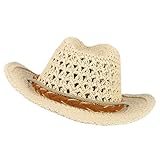 LIbgiubhy Lässiger Partyhut für Herren und Damen, Sonnenhut, bequemer Strohhut, Outdoor-Mode-Accessoire für Halloween, Feste und Verkleidungen