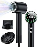 Föhn,160.000 U/min Hochgeschwindigkeits Haartrockner, 200 ionen Haartrockner, ionen Föhn verwendet für schnelles Trocknen, geräuscharme Thermocontrol Föhn mit Diffusorr, Haartrockner & zubehör