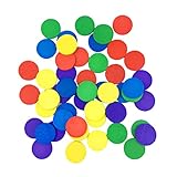 DIYEAH 150 Stück Holzscheiben Bunte Zählspielzeuge für Frühe Mathematische Runde Zählplatten für Sicheres Lernspielzeug Zählen und Farberkennung