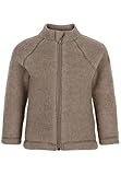 Mikk-line Walkjacke 98 Melange Denver | Oeko-TEX Standard 100 | Babyjacke mit Reißverschluss für Baby und Kinder | 100% Mulesing-Frei Merinowolle | Für Mädchen und Jungen | Umkehrbare Bündchen