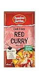 Bamboo Garden - Red Curry Würzpaste | Zum Zubereiten von rotes Thai Curry | Für 4 Portionen | Vegan, natürliche Zutaten | 45 g im Beutel