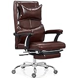 Tiiiopkvvv Bürostuhl Boss Stühle Chefsessel Ergonomischer Stuhl Bürostuhl Boss Lederstuhl Liege 360 Grad Drehbar Verstellbarer Sitz