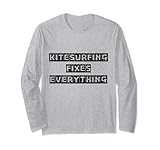 Kitesurfen repariert alles, was Frauen Männer Kitesurfen lieben Langarmshirt