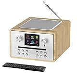 Internetradio Und DAB Radio CD Player, Bluetooth Digitalradio , Majority Homerton Internetradio WLAN, Podcast & Spotify Player Internet Radio, Eiche DAB Plus