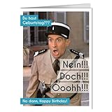 modern times Grußkarte mit Umschlag/Klappkarte LUSTIG - Motiv: GEBURTSTAG NEIN!!! DOCH!!! OOOHH!!! - 86661193, Anlass: Geburtstag, Künstler/Verlag, Größe: 11,5x16 cm