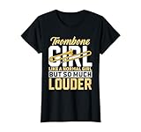 Brass Posaune Girl Posaunist Marching Band Posaune Spieler T-Shirt