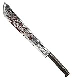 W WIDMANN MILANO Party Fashion 9539M - Machete, Kunststoff, blutig, Länge ca. 75cm, Schwert, Dolch, Serienkiller, Grim Reaper, Zubehör, Accessoire, Karneval, Mottoparty, Halloween