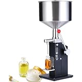 Hlixzoy Pneumatische Flüssigkeitsfüllmaschine, Kleine Einstellbare Flaschenfüllmaschine Mit Edelstahltrichter, Leichte Flaschenfüllmaschine Für Flüssige Cremekosmetik,10~100ml