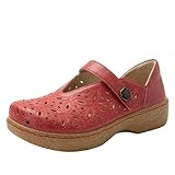 Alegria Damen Opheliah Komfortschuhe V-Cut Leder Mary Jane, Razberry Breeze, 7-7.5