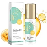 Collagen Booster Creme 50ml,Hyaluron Performance Creme mit Hyaluronsäure,Peptiden & Vitamin,Tages Nachtcreme Frauen Männer,Gesichtscreme gegen Falten,für Gesicht,Hals,Dekolleté,Augen