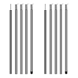 wiipara Zeltstange Teleskopstange 2er Set, Aufstellstange für Tarp, Zelt, Sonnensegel Campingplanen Zeltstangen verstellbar bis zu 200cm, Stange für Sonnensegelbefestigung