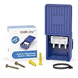 DUR-line 2/1 DiseqC Schalter - im Wetterschutzgehäuse für den Empfang von 2 Satelliten für 1 Teilnehmer - LNB Signal Umschalter/Switch für SAT Receiver - für Multifeed-Anlagen ohne Multischalter