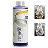 Pemarlis 500ml Shampoo Anti-Gelbstich,Das Anti-Gelb-Shampoo für blonde,Graue und Weiße Haare,Purple Shampoo Für Gebleichtes & Aufgehelltes Haar,Blond Shampoo,