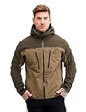 RevolutionRace Silence Proshell 3L Jacket, Herrenjacke, belüftete und wasserdichte Jacke für Wanderungen und andere Outdoor-Aktivitäten, Cub 3.0, L