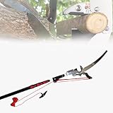 XUXIAO Baumschere mit Teleskopgriff - Manuelle Astschere mit Hochentaster, für Gartengeräte, Astscheren, Hand-Hochentaster, ausziehbare Höhe 5.4M
