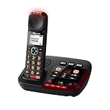 Panasonic KX-TGM420GB Digitales Schnurlostelefon, digitaler Anrufbeantworter, Basiseinheit & Einzelhörer, LCD, Slow-Talk-Modus, hörgerätekompatibel, Blockierung von Störanrufen, Deutsche Version