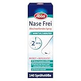 Abtei Nase Frei Abschwellendes Nasenspray - mit Meerwasser und Eukalyptus - ohne Gewöhnungseffekt - befreit die Nase in 2 Minuten - vegan - 1 Flasche (20 ml) à 140 Sprühstöße