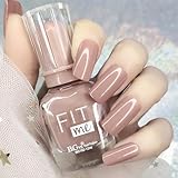 SONGQEE Nude Nagellack - 12ML Nagellack Schnell trocknend Lang anhaltend Nail Art Polish (03)