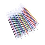 Gadpiparty 100Stücke Glitzer Gelstiftminen Austauschbare Büro Stiftminen für Kugelschreiber Langlebige Tintenpatronen für Bürobedarf und Kreative Schreibprojekte