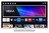 TELEFUNKEN Fernseher 40 Zoll Smart TV VIDAA XF40VP750M-W Full HD Fernseher, HDR TV mit integriertem Triple-Tuner, LED TV weiß