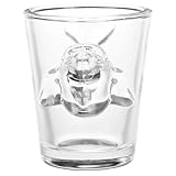 Hohopeti Kreatives Mini Schnapsglas mit Schwerem Boden in Delfinform Vielseitig als Espresso Whiskeyglas Robustes Klares Glas für Stilvolle Tier motiv getränke