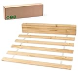 Amazinggirl Lattenrost 90x200cm Rollrost - Basic (14 Latten) - Rolllattenrost Holzlatten Roll Tannenholz Erwachsenen und Kinder-Bett unverstellbar 90 x 200 cm