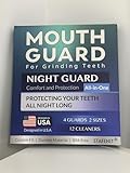 Knirscherschiene Für Nacht, Zahnschiene Knirschen, Beißschiene Für Die Nacht, 2 Größen, 4 Formbare Mouthguard, Gegen Zähneknirschen und Bruxismus