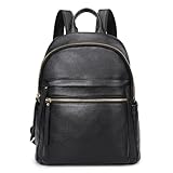 Kattee Damen-Rucksack aus echtem Leder, multifunktional, eleganter Tagesrucksack, weiches Leder, Umhängetasche, Büro, Einkaufen, Ausflug