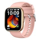 Smartwatch Herren Damen, Fitnessuhr Herren mit Telefonfunktion (Rosa)