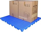 MekUk Kunststoffpalette Nestable Plastic Pallets, Multiple Plastic Pallets Freely Combined, Waterproof Moisture Proof Floor Pallets für Zwinger, Garten, Keller, Patio (Color : Blue-1pack, Size : 60x