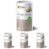 Raab Vitalfood® Bio Protein Shake Pur Pulver (500 g) - Vegan, Pur ohne Zusätze, Proteinpulver mit hohem 78% Eiweißgehalt, Mix aus Erbsen-, Reisprotein und Spinatpulver, ohne Soja, glutenfrei