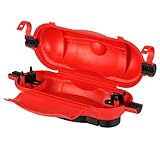 REV Kabelsafe – wasserdichte Kabelbox zum Schutz vor Feuchtigkeit und Regen – ideal für Verlängerungskabel, Stecker & Kupplungen. Mit Kabelaufwickler & Zugentlastung, IP44 – rot