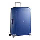 Samsonite S'Cure - Hartschalenkoffer 81 cm Extra Groß - Trolley Koffer mit 4 Rollen, TSA-Schloss, Leicht - 138 L - Blau (Dark Blue)