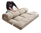 Futon-Bodenmatratze, Faltbare Matratze, Japanischer Futon, Bodenmatratze Einzeln, Gesteppt Für Großes Schlafbett, Studentenwohnheim-Matratze, Camping-Matratze (Color : 01, Size : 100cm*200cm)