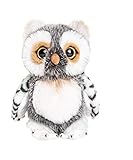 Uni-Toys - Eule grau-weiß - 18 cm (Höhe) - Plüsch-Vogel - Plüschtier, Kuscheltier