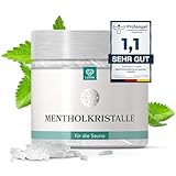 LoWell® 100g Mentholkristalle aus 100% reiner Minze - Ideal als Sauna Aufgussmittel für die Sauna in wiederverschließbarer Dose - Menthol