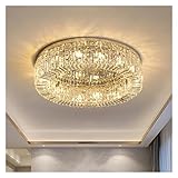 FFFHYIZH Moderner KristallleuchterNeue atmosphärische Wohnzimmer-Hauptlampe, Luxus-Kristallleuchter, moderne, einfache Esszimmer-Esszimmerlampe, Schlafzimmer, moderne Deckenleuchte