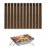 Besreey Feuerstarterstäbchen für Kamin | Wachsstäbe Feuerholz Feuerstarter Sticks | 12 Stück natürliche Anzündholz kleine Feuerscheite, Holzofen Feuerstarter für Kamine, Lagerfeuer, Lagerfeuer, Grill