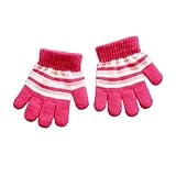 CCTUNG Winterhandschuhe 1-5 Jahre Kinder Winter Warm Dicke Handschuhe Mädchen Jungen Kinder Niedliche Fäustlinge Vollfinger Handschuhe - L, 3 Paar