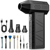 Electric Air Duster,130000RPM Elektrische Staubgebläse Druckluftspray, 3-Gang Mini-Elektrische Staubgebläse, Super Power Turbo Gebläse für Computer, Tastatur, Haus, Outdoor und Auto