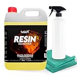 FULLCARX Resin Remover 5L Harzentferner Auto, Reiniger Entfernt Flecken Harz Klebstoffen Teer, Sehr Effektiv, Einfach zu Verwenden und Sicher, Autopflege Reinigung Detailing Professionelles Produkt