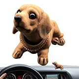 Wackeldackel mit Wackelkopf – Armaturenbrettfigur fürs Auto, Geschenk für Tierliebhaber | Wackelkopf-Welpenspielzeug, süße Schreibtischdekoration für Tierliebhaber, Hunde-Sammlerstück fürs Schlafzimme