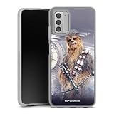 DeinDesign Silikon Hülle kompatibel mit Nokia G 42 5G Case transparent Handyhülle Chewbacca Star Wars Fanartikel