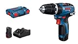 Bosch Professional 12V System Akku Schlagbohrschrauber GSB 12V-35 (Drehmoment hart/weich 20/35 Nm, inkl. 2x3.0 Ah Akku, Ladegerät GAL 12V-40, L-BOXX 102)