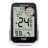 SIGMA ROX 4.0 White| Fahrradcomputer kabellos GPS & Navigation inkl. GPS Halterung | Outdoor GPS Navigation mit Höhenmessung | Farbe: Weiß